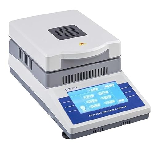 GOYOJO Moisture Meter 0.01% Readability 0-100% Range 50g/100g Capacity Auto/Timed Heating Mode
