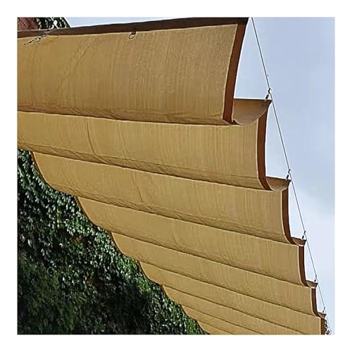 Retractable Wave Sun Shade Sail Awning, Flexible U-Shaped Canopy