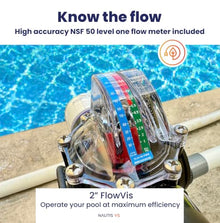 H2flow Nautis Variable Speed Pool Pump with FlowVis Flow Meter, 2.7 THP, Base Model