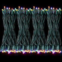 LAMPHOME Multi-Colored Christmas Mini String Lights, 1200LED (24pk of 50L) Waterproof Fairy Lights Plug in, Connectable Christmas Decorations for Indoor Outdoor Home Party Garden Yard