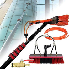 Solar Panel Cleaning Brush(3-12m), Window Cleaner Kit, with Extension Pole + Water Connection +Quick Connector, for Ships, Bridges, Decks (Color : Brush, Size : 12m)