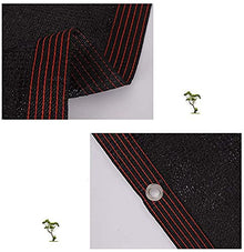 5JJJLOOOPP Agricultural Shading Sunshade Shade Cloth 90% Strong Light Protection Sunshade Sail Windproof Sunshade Net Agricultural (Black 7x8m)
