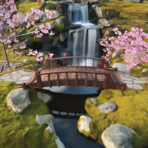 SamsGazebos Country Wood Garden Bridge 8' Brown