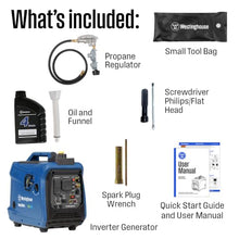 Westinghouse 2550 Peak Watt Super Quiet & Lightweight Portable Inverter Generator, RV Ready 30A Outlet, Gas and Propane Powered, CO Sensor, Parallel Capable, Long Run Time