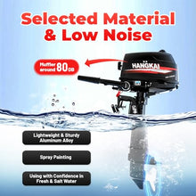 Wawuwao 2 Stroke 6HP Outboard Motor 102CC Short Shaft Gasoline Engine
