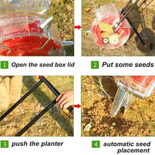 JIANGSS Lawn & Garden Spreaders,Precise Seeding Machine,Garden Seed Planter Spreader,Handheld Seeding Machine,Roller Corn Seeder,Fertiliser Spreader,Planting Depth 3.5-7.8 cm,8holes