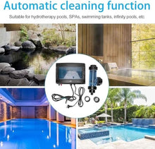 QIUFANGM Salt Water Chlorination System for Above Ground Swimming Pool up to 25000 Gallons Chlorinator Saltwater Electronic Chlorine Generator,50g/h(30g/h)