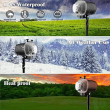 Mini Projector, 24pcs Christmas Projector Lights Halloween Outdoor 3D Wave 16 Patterns Waterproof for Indoor Holiday for Movie Home Outdoor