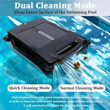 Solar Powered Pool Cleaner with 2500Mha Battery, 99.9% Debris Removal