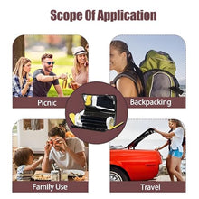 AiODiO Solar Oven Portable 4.5L Large Capacity Solar Cooker Outdoor Oven Camping Stove，Portable BBQ Grill, for Camping Or Hiking