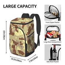 Khaki Men Women Waterproof Cooler Backpack Lunch Bags for Beach Party Fruits Beer Organizer Pack Bags (Color : A Size : 15 x 10.2 x 7.5 in)