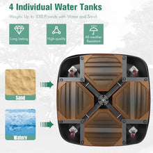 CLBDRESS Mobile Cantilever Umbrella Base - Wheeled Stand for Patio, Garden & Poolside