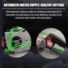 GAYAYAS Concrete Cutting Saw, Handheld Chainsaw, with Water Fed Dust Suppression, Handheld Electric Mini Chainsaw Wall Cutter, for Granite, Reinforced Concrete,Depth48cm