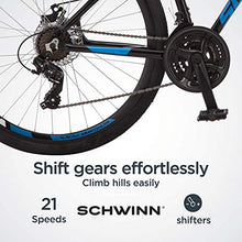 Schwinn GTX 2.0 Comfort Adult Hybrid Bike 700c Black/Blue