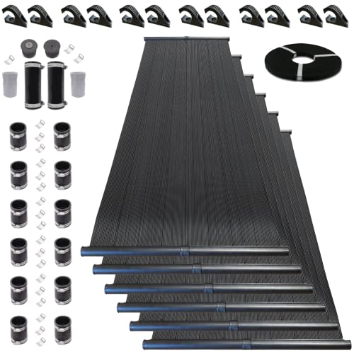 Highest Performing Design - DIY Solar Pool Heater Kit - 15-20 Year Life Expectancy (6-4x8 / 1.5" I.D. Header)