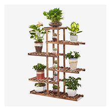 ZOCWJK Plant standFlower Stand Home Decor Solid Wood Flower Rack Living Room Balcony Multi-Tier Floor Flower Pot Rack Indoor,