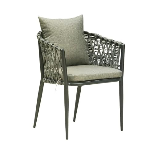 GLigeT Balcony Table and Chair Set Beach Chairs Simple Table and Chair Combination Leisure Terrace Balcony Outdoor Wicker Chair Set Outdoor Furniture Bistro Table Set (Color : A Chair 3)
