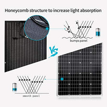 300W ETFE Flexible Solar Panel + 400W 12V Wind Turbine Generator + Hybrid Controller + 1000W Power Inverter DC 12V to AC 120V + Cable Connector (700W Solar Wind Hybrid System for RV)