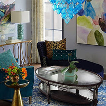 living room table Oval Coffee Tables for Living Room, 43.3/47.2/51.1inch Coffee Table with Mirror Top and Open Shelf, Vintage Cocktail Table outdoor side table ( Color : B , Size : 130*80*50cm )