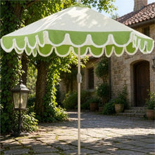 IRTGFHJE Patio Umbrella Scalloped Fringe Patio Umbrella