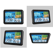 ASWRTYJO ABS Square Multi-Functional Indoor Outdoor Temperature Humidity Meter