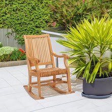 WholesaleTeak Grade A Teak Wood Outdoor Patio Giva Rocker/Rocking Arm Chair (Cushion not Included) #WHRKGV