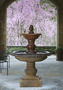 Campania International FT-17-TR San Pietro Fountain, Travertine Finish
