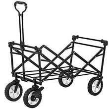 LIPJIA Shopping Trolley,Folding Camping Cart, Portable Garden with 4 Wheels, Romovable Canopy, Collapsible Garden Pull Wagon Hand Outdoor Utility Garden Wheelbarrow Garden Car