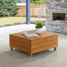 Alaterre Furniture Outdoor Coffee Table, Brown, 32” x 15”