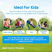 XDP RECREATION All Star Outdoor Kids Swing Set Blue