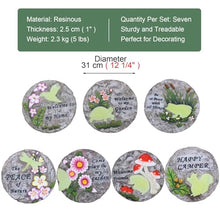Kunovo Glow in The Dark Stepping Garden Stones, All-Weather Outdoor Patio Décor Pavers, Multicolored Landscaping Decorative Stone for Courtyard/Path (Size : 1 Pack), 58741