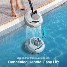 dosiwlatever Cordless Pool Vacuum Cleaner, Max Cleaning Area 92㎡, 5000mAH Battery Lasts 100Mins, Self-Parking, IPX8 Waterproof, Above Ground Pool Vacuum