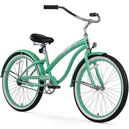 Firmstrong Bella Classic Women's Beach Cruiser Bicycle Mint Green