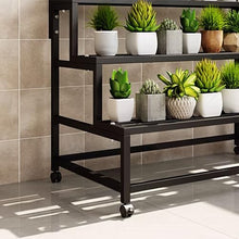 Modern Plant Shelves Hanging Indoor Plant Stand Flower Display Large Capacity Flower Pot Organizer Storage For Window Flower Stand Grow Herbs Greens Succulents Waterproof Flower Display Rack