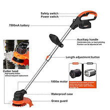 Wacker Electric Cordless Lawn Mower with 2 Batteries and brushless Motor High Power and Long Life Easily converts from Lawn Mower to Lawn Trimmer hous