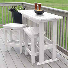 Highwood Lehigh 3pc Counter Height Balcony Dining Set White