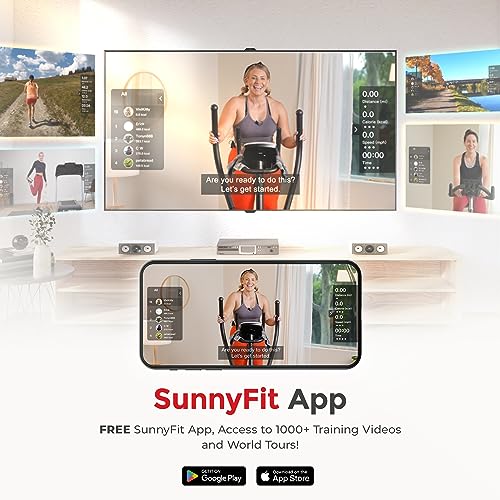 Sunny Health & Fitness Elliptical Cross Trainer Exercise Machine Black