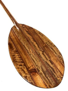 Tikimaster Exquisite Koa Paddle w/Inlay 60" Oahu Built Steersman Outrigger Yellow