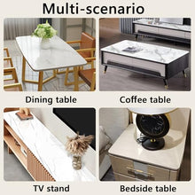 Rectangle Polished Edge Tempered Glass Table Topwith Marble Design, 8mm Thick, 100 Lbs Load Capacity, Scratch-Resistant, Durable, Versatile Use for Dining, Coffee, Or Garden Tables(B,100x100cm)