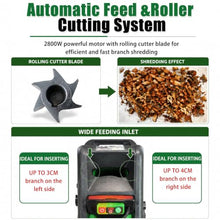 GLBMXDD Wood Branch Shredder, Electric Garden Chipper Shredder & Mulcher