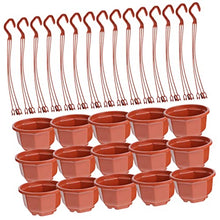 15 Sets Plant Small Balcony Decoration Basket Patio Chlorophytum Decor Planter and Coffeexcm Drainage for Scindapsus Round Pot Plants Garden Flower Orchid Porch Pots (Coffeex4pcs 13X7.5CMx4pcs)
