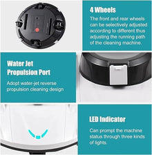 RKUVPAE Robotic Pool Cleaner for Above Ground, Automatic Cordless Pool Vacuum Pool Ultra Strong Dual Motors Self-Parking Pool Robot Cleaners for Inground Flat Pools Up to 85㎡, Lasts 120 Mins