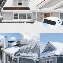 Kurhimy Roof Gutter De-Icing Heated Snow Melting Mats, Electric Snow Melting Heat Mats with with Power Cord for Winter Snow Removal, Anti-Slip Heated Walkway Mats Outdoor for Stairs Decks(13in*12ft)