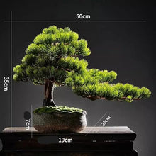 YXIANG56Q Fake Plants Entrance TV Cabinet Office Soft Living Room Decorations Zen Simulation Welcome Pine Bonsai Ornaments Bonsai Tree