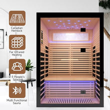 Heawarm 2-Person Far Infrared Sauna, Canadian Hemlock