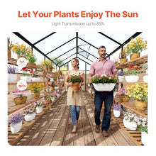 VEVOR Polycarbonate Greenhouse 8x12 Ft Black