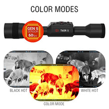 ATN Thor 5 Smart HD Thermal Scope with Gen 5 Sensor, Video Recording, Ballistic Calculator, RAV Black