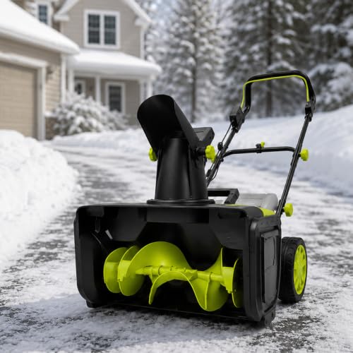 Cordless Snow Blower 40V, 680 lb/min, 20-Inch for Driveways