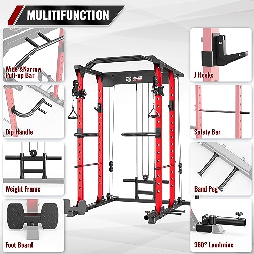 MAJOR LUTIE Fitness Power Cage Red