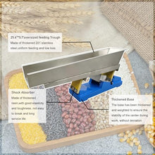 INTSUPERMAI Vibration Feeder Vibrating Feeder Machine Micro Electromagnetic Vibrating Feeding Machine Shaking Feeding Machine with Controller for Powder and Granular Materials,110V